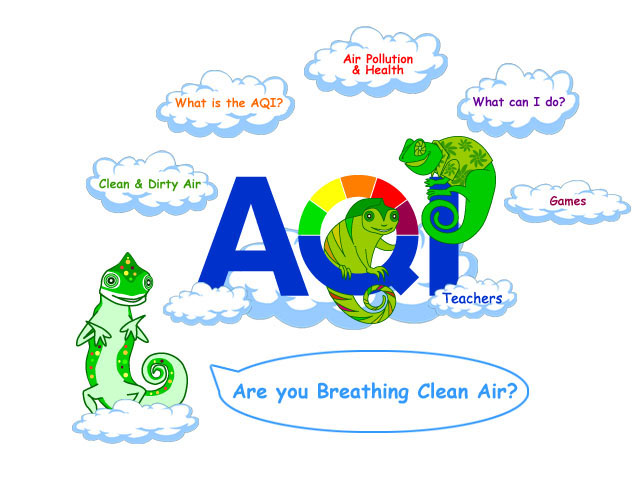 AQI color scale for the general public