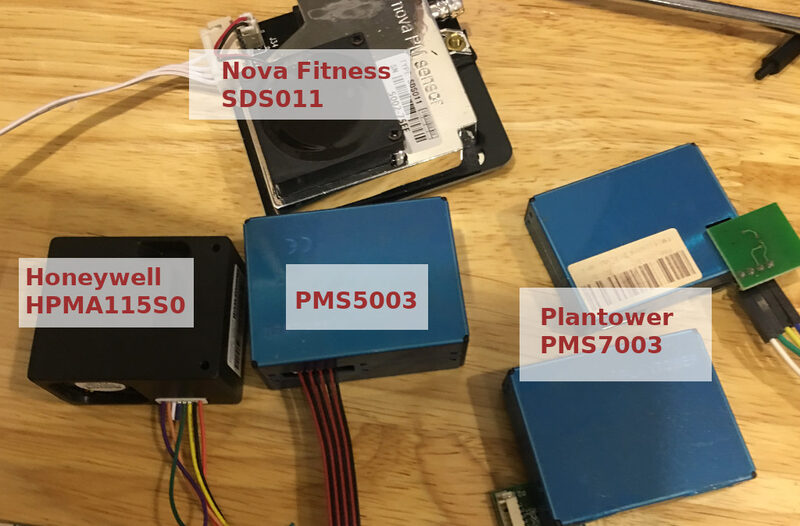Low-cost PM2.5 sensors: SDS011 and PMS7003