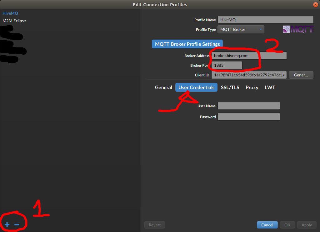 MQTT listener setup 1