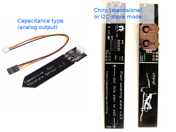 Capacitive soil moisture sensor
